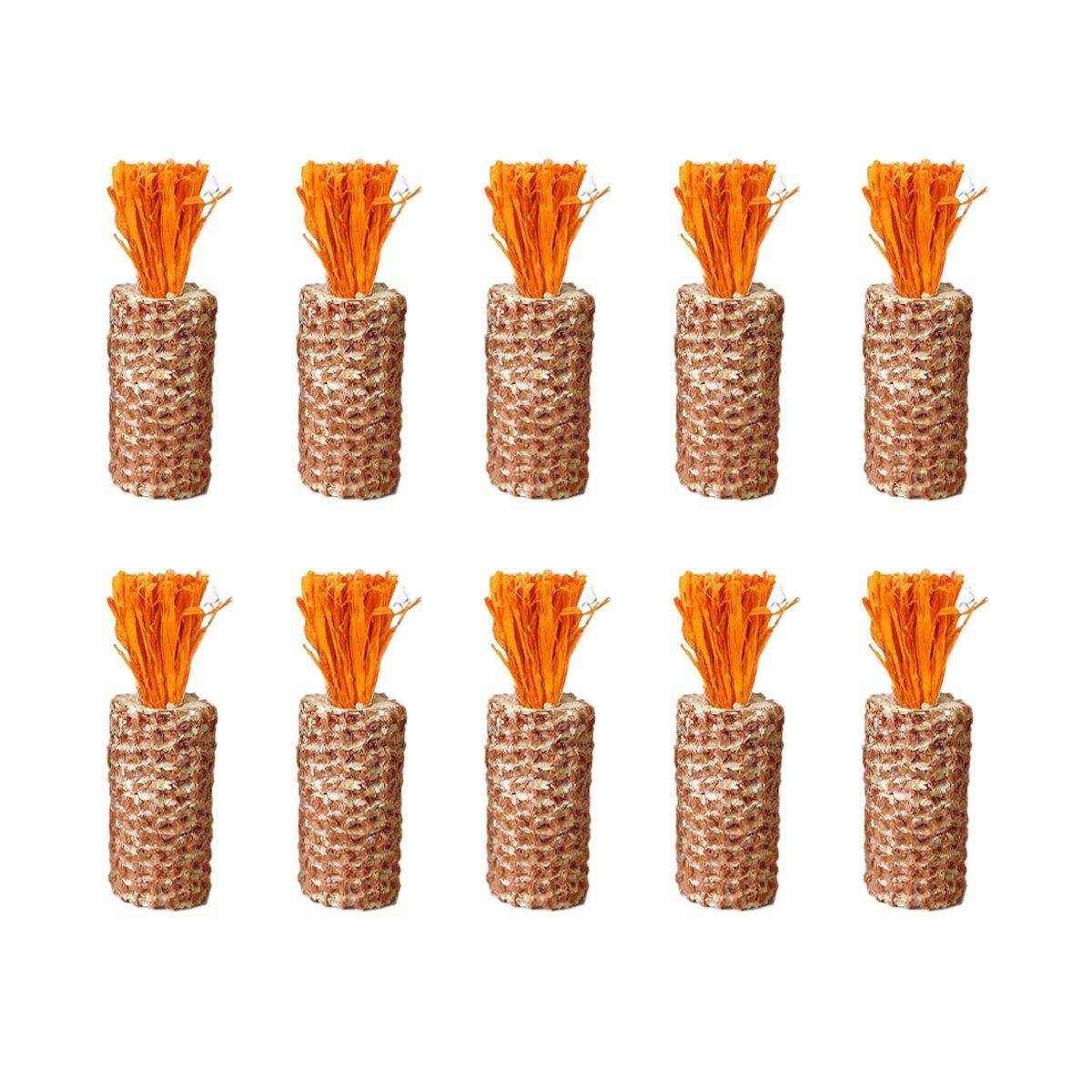 10pcs Colorful Chew-Friendly Hamster Toys for Dental Health