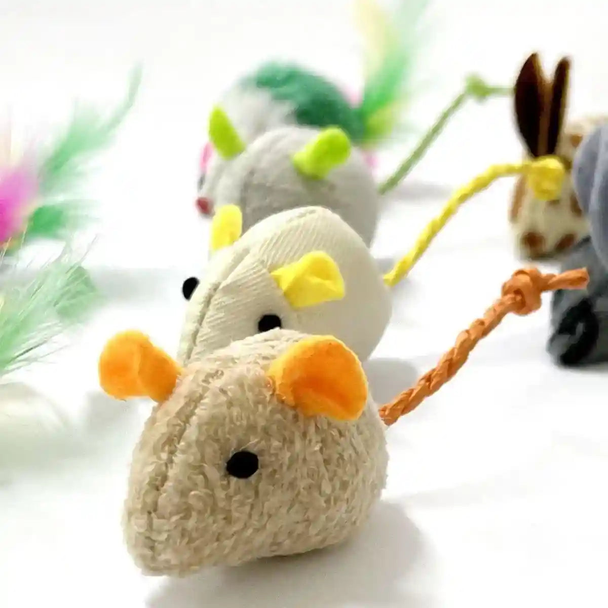 Plush Simulation Catnip Mouse Cat Toy Scratch-Resistant Molar Fun Toy