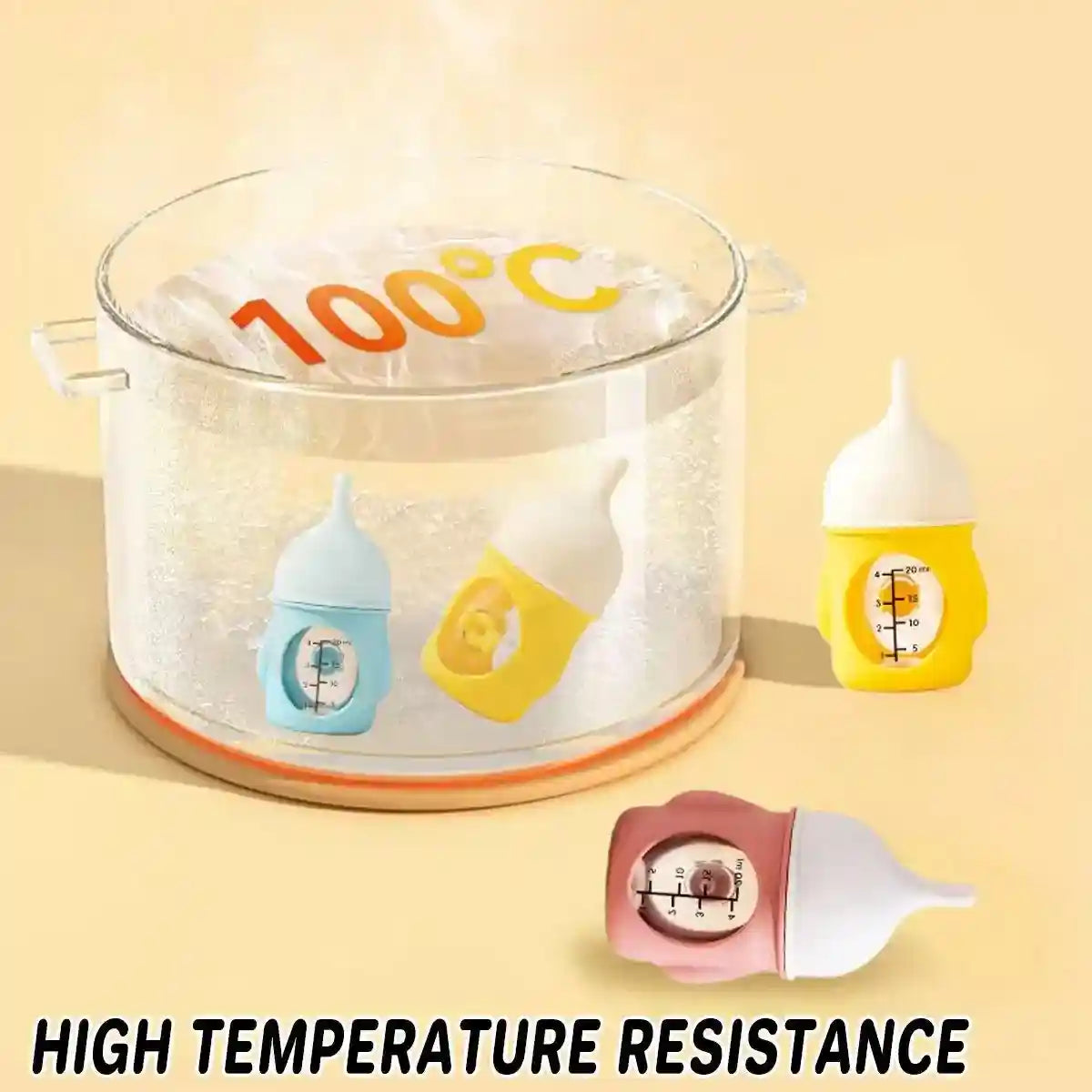 Anti-choking Newborn Puppy Kitten Silicone Bottle Visual Scale