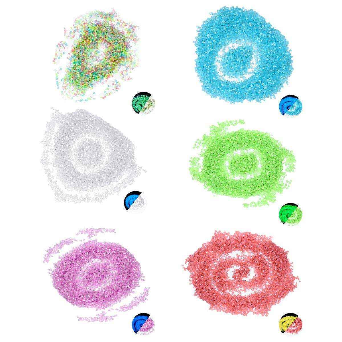 Luminous Sand Particles Micro Landscape Aquarium Fluorescent Landscape Luminous Sand 3-5mm Gravel Cross-border Supply