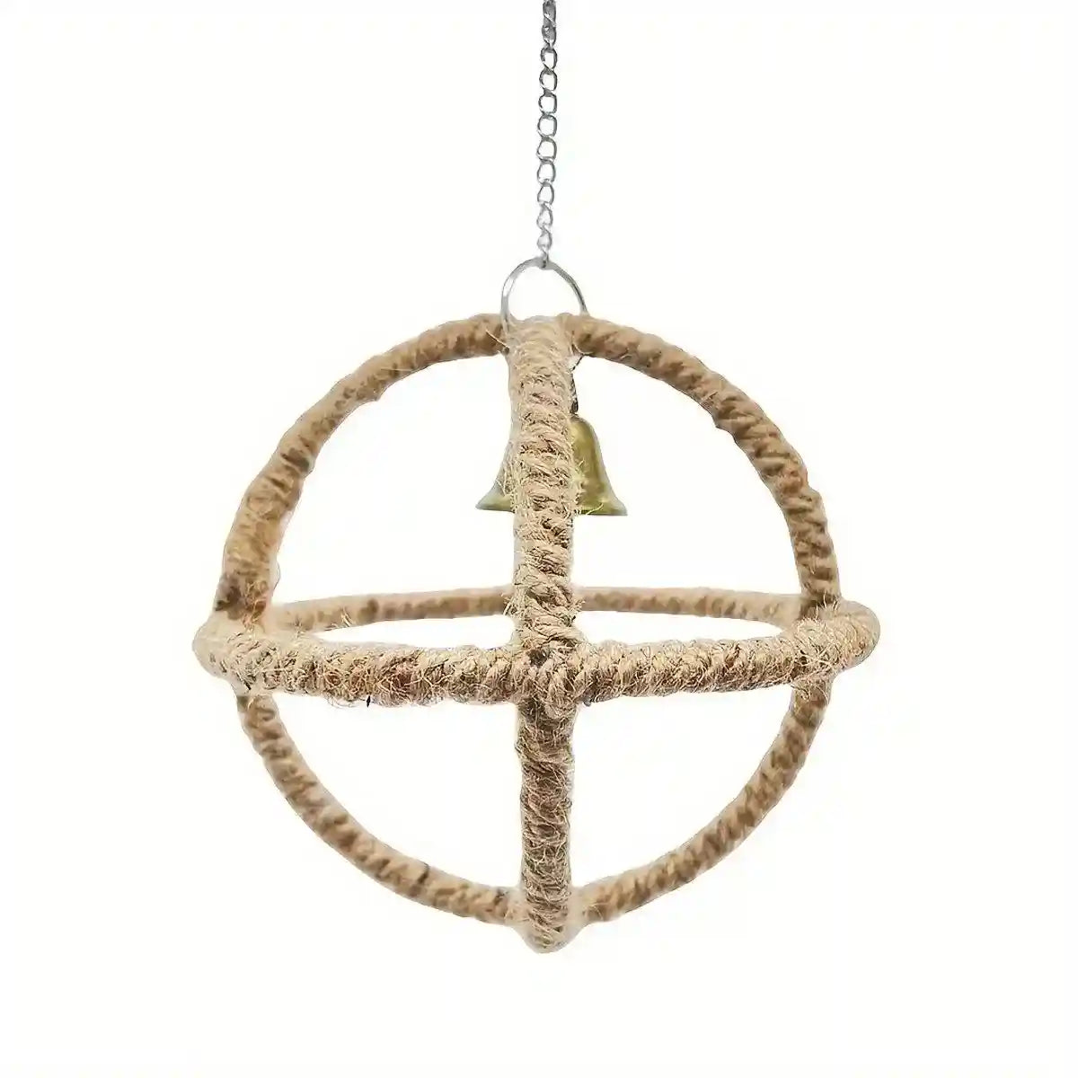 Parrot Toy Bite Exquisite Ball Ring Hemp Rope Bird Toy Ring Swing Pet Toy Bird Bite Supplies