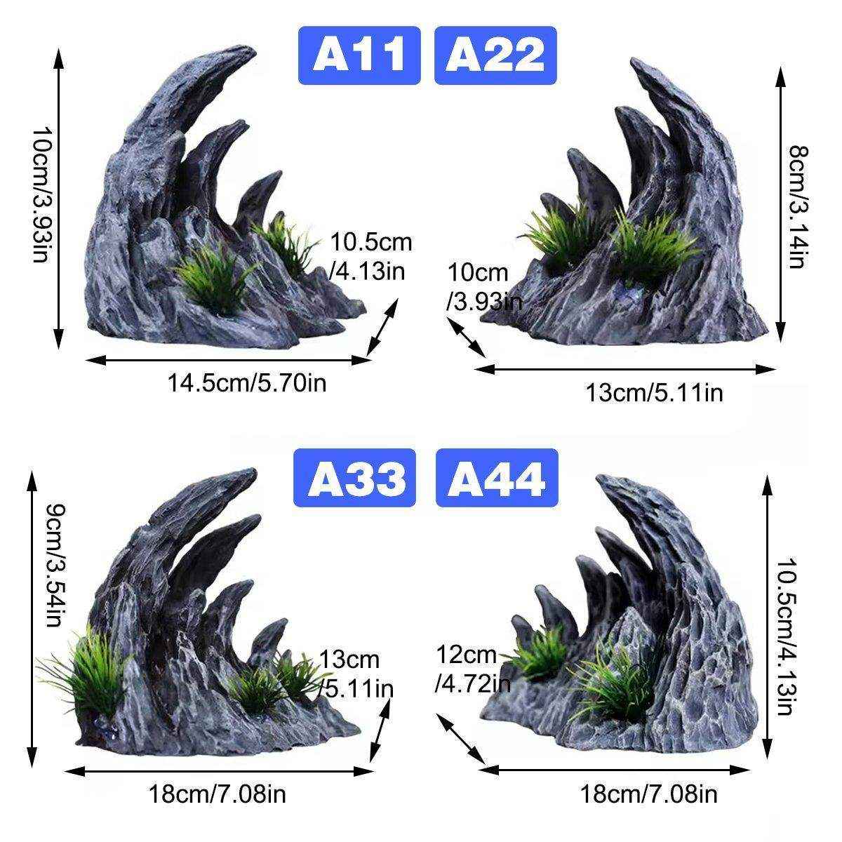 Dragon Stone Aquarium Rocks for Aquascape Resin Decorative Ornament
