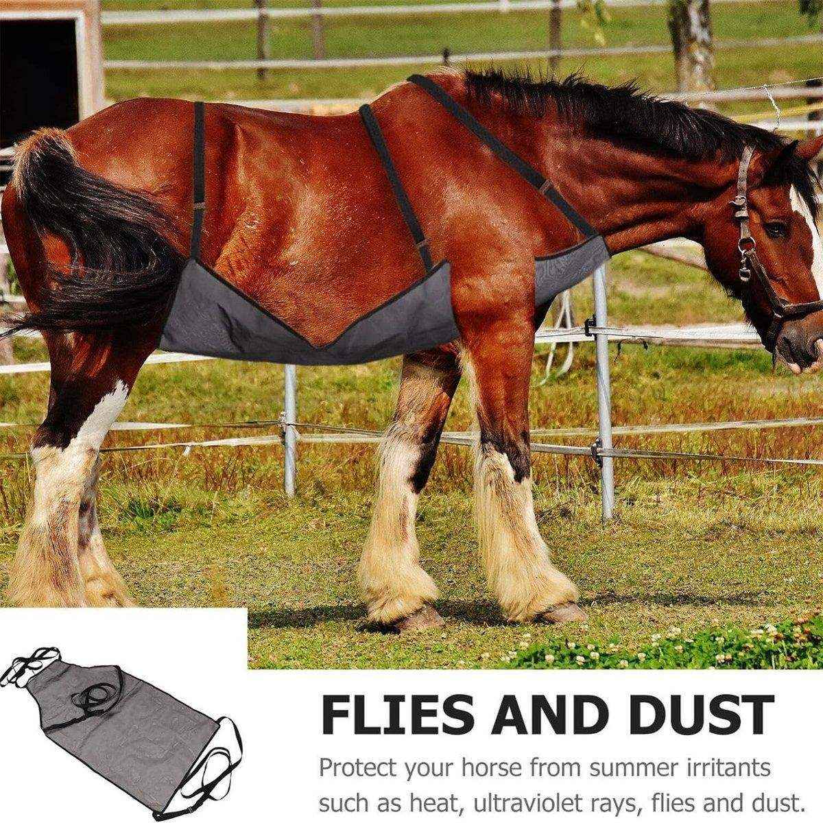 Breathable Equine Fly Rugs Horse Belly Protector for UV & Fly Shield