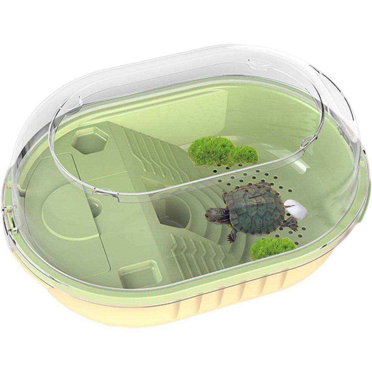 Special Tortoise Tank for Household Use Small Plastic Imitation Climbing Table with Sunstand