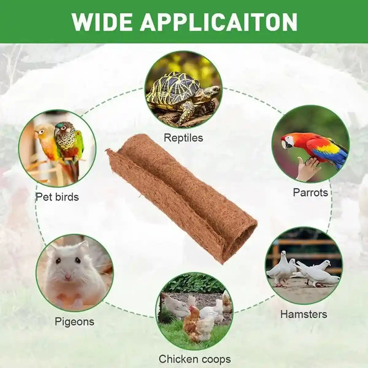 10pcs Natural Coconut Chicken Nest Pad Soft & Hygienic Nesting Liner