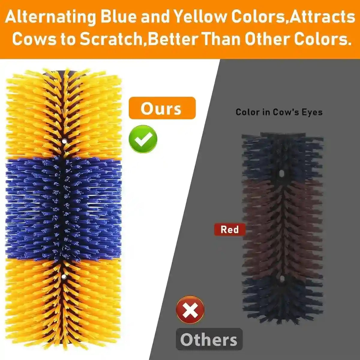 Multifunctional Livestock Brush Nylon Bristles for Horses Cows & Goats