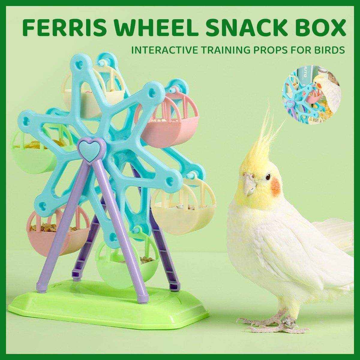 Interactive Ferris Wheel Snack Box Bird Toy Bird Feeder