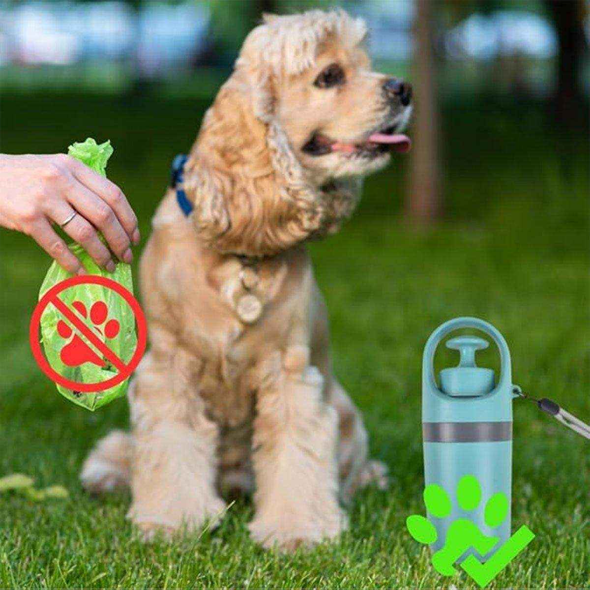 Pet Toilet Picker Portable Six-claw Shovel Excrement Clip Excrement Picking Garbage Bag Dispenser