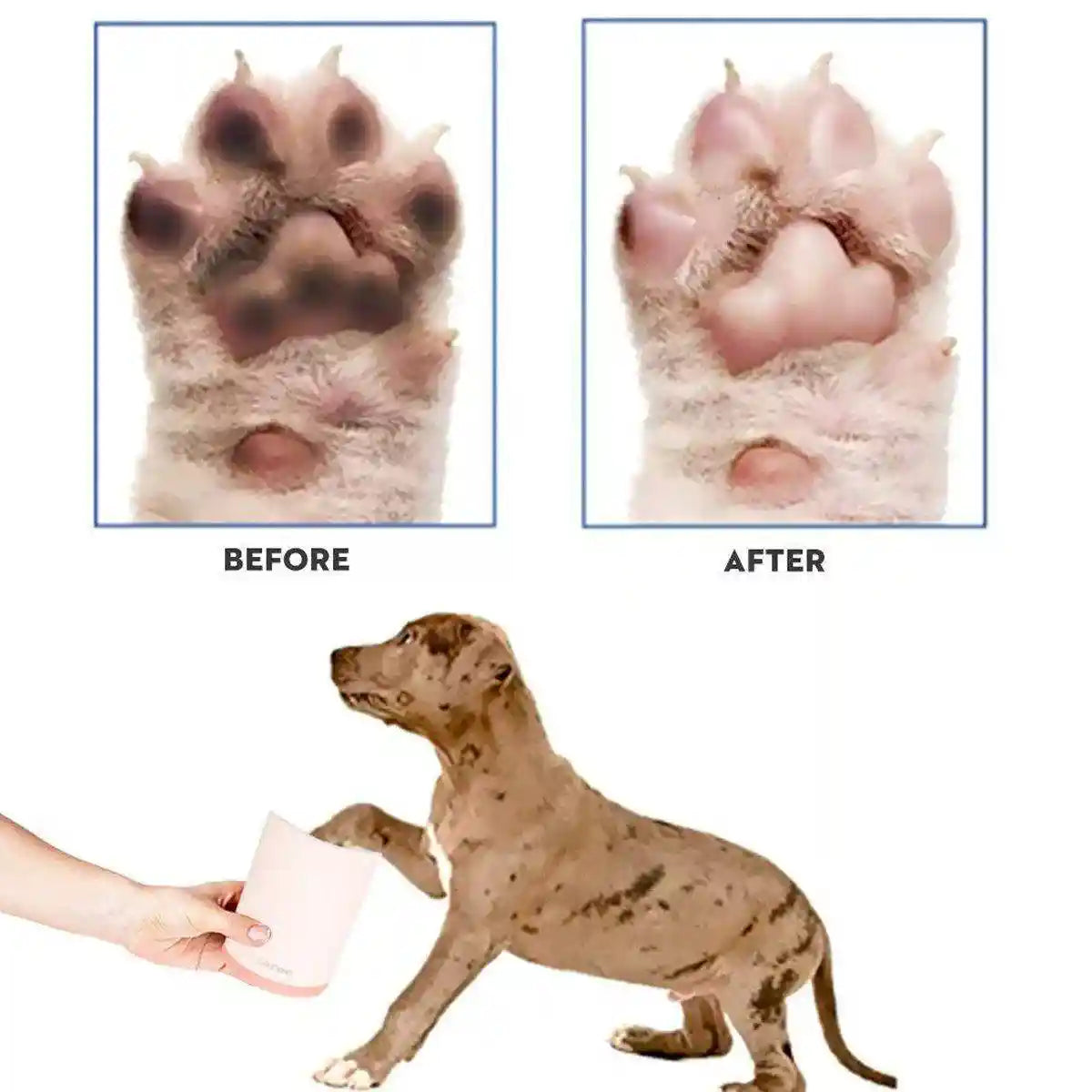 Pet Foot Washing Cup Cat Automatic Paw Washing Foot Cleaning Cup