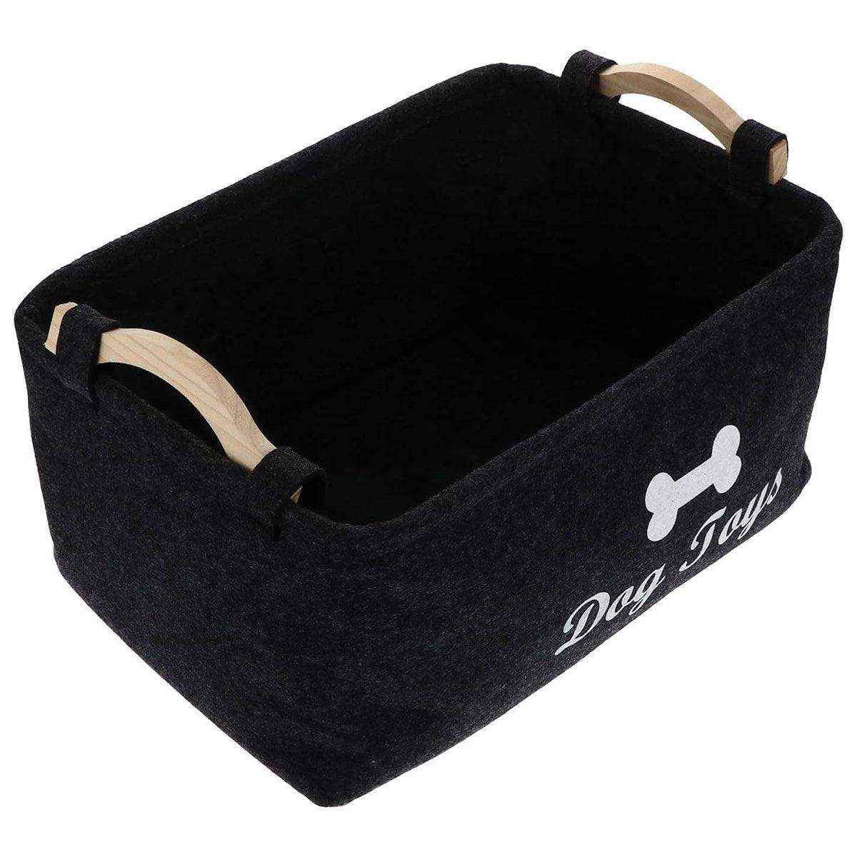 Large Felt Storage Basket for Dog Toys Dirty Clothes Sundries Home Organizer