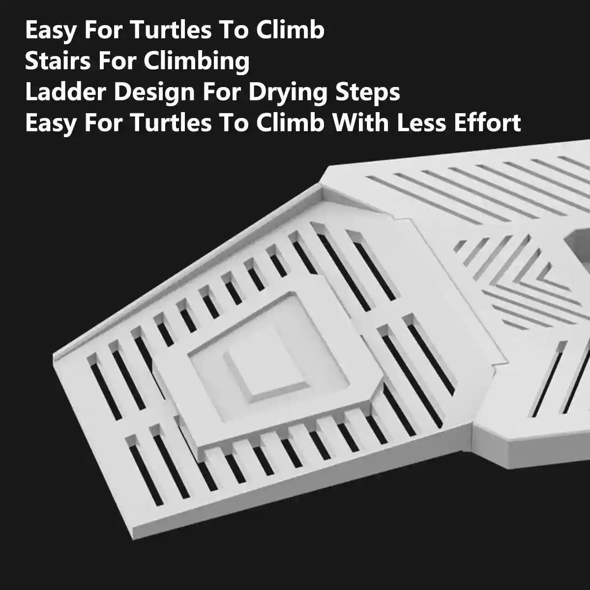 Detachable Tortoise Drying Platform with Climbing Ramp