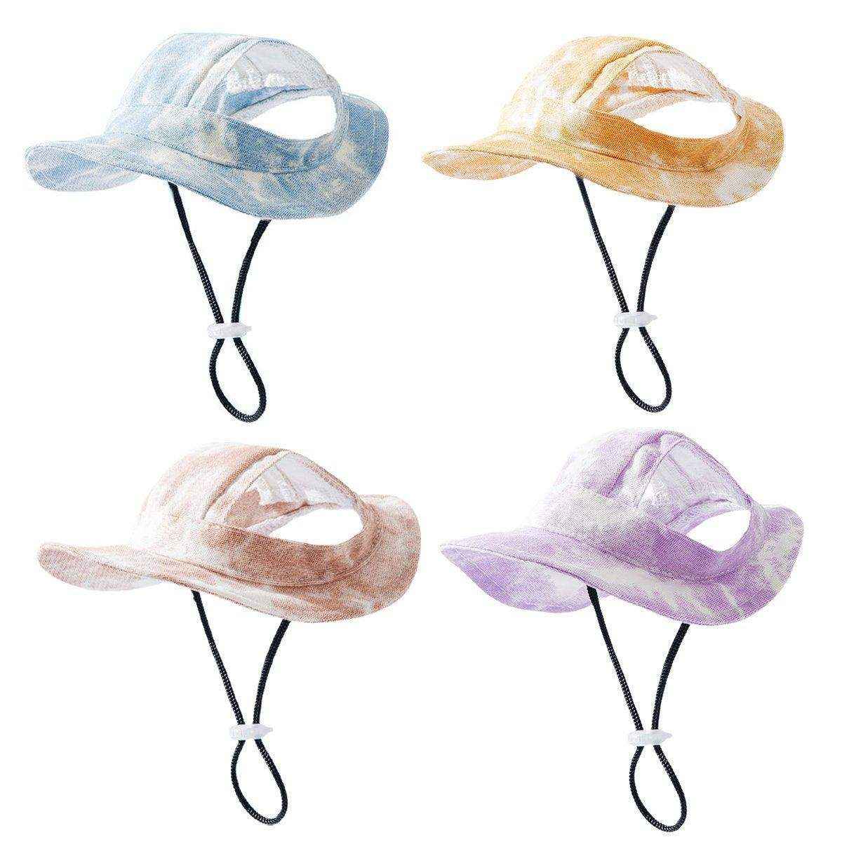 Pet Hat Cute Leaky Ears Anti-shedding Adjustable Fisherman Hat