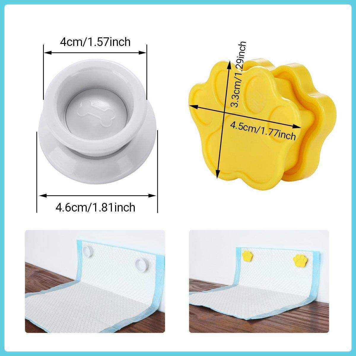 2pcs Dog Pee Pad Holder Wall-Mounted Pet Urine Pad Grip with Strong Adhesive Magnets