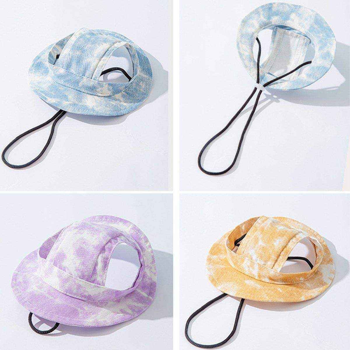 Pet Hat Cute Leaky Ears Anti-shedding Adjustable Fisherman Hat