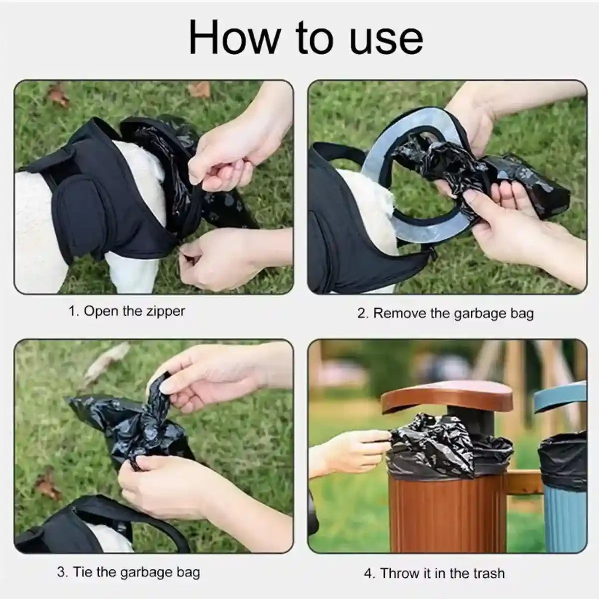 Dog Self-care Pants Pet Poop Collection Pants Pet Portable Dog Pants