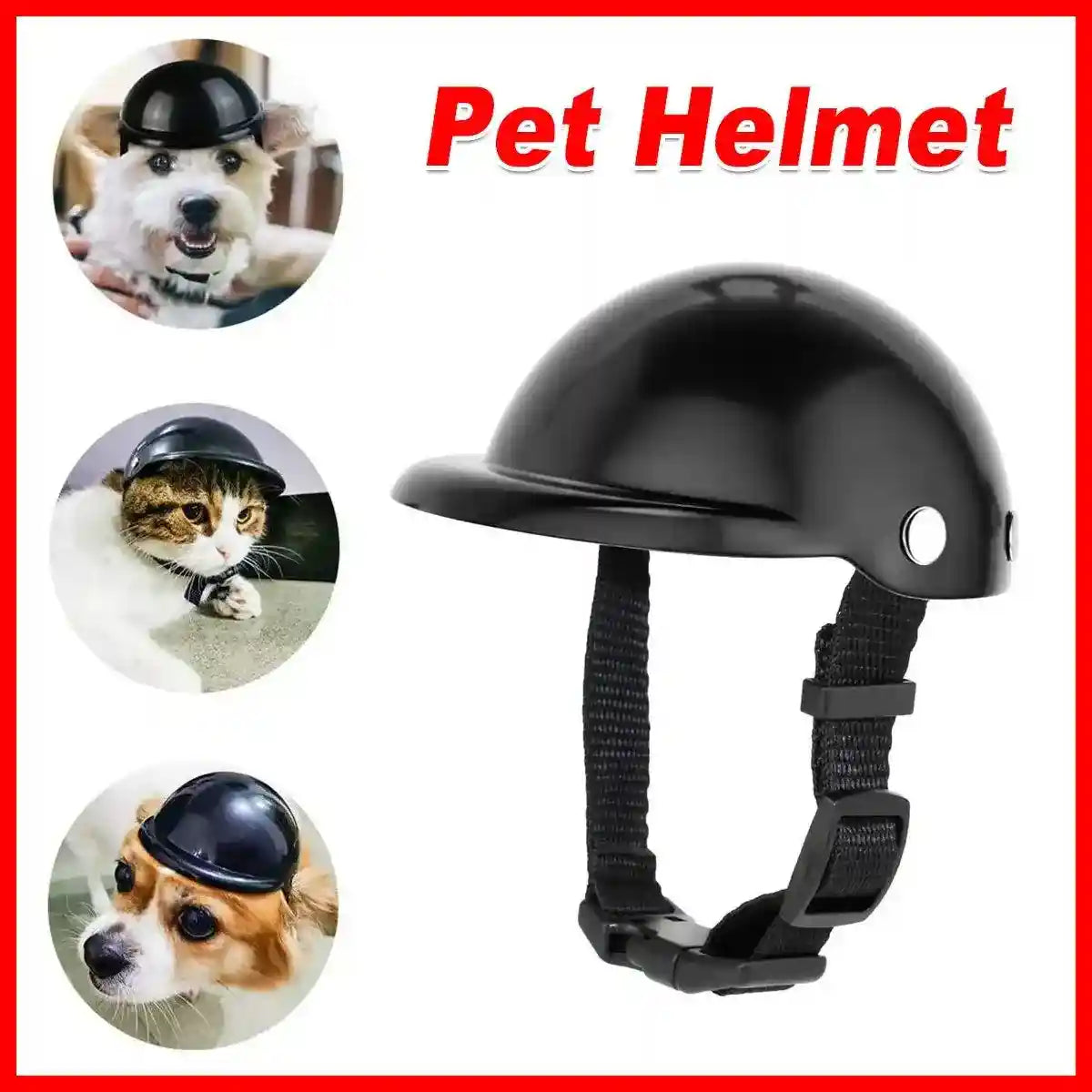 Pet Helmet New Motorcycle Helmet Dog Cat Accessories Pet Toy Hat Headwear