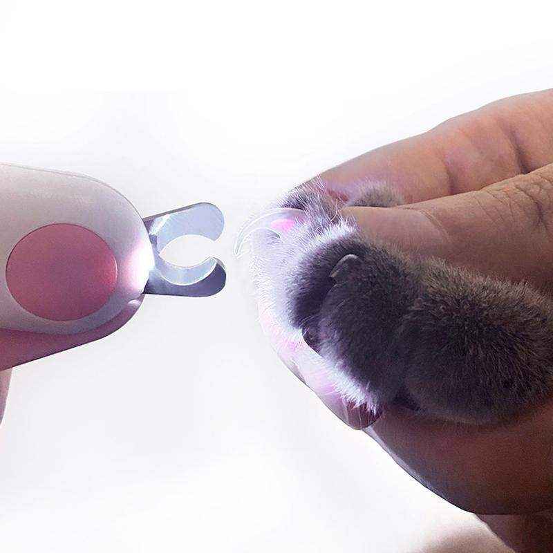 LED Pet Nail Clippers with Light - Safe & Precise Dog and Cat Clippers