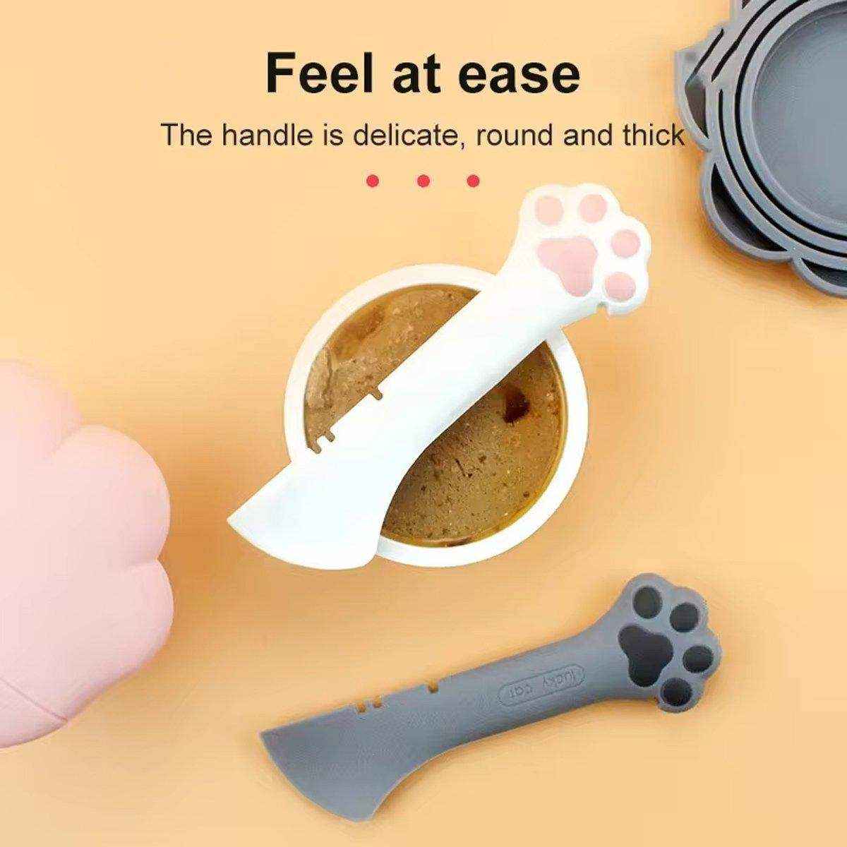 Pet Canned Spoon Printing Cats Canned Cat Opener Feeding Cat Shovel