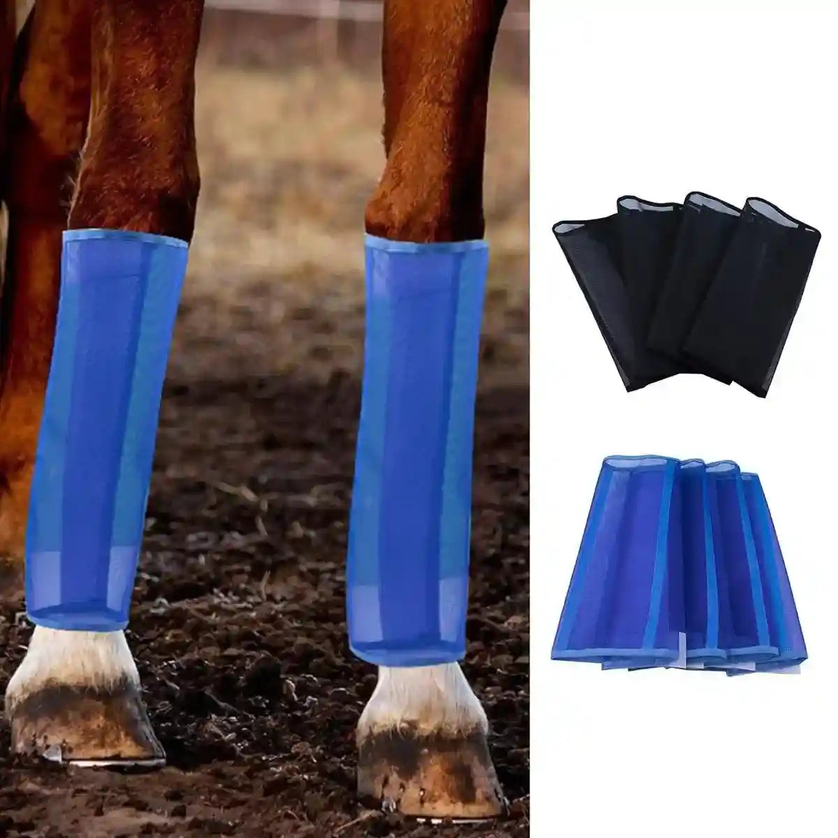 4PCS Horse Leg Guards Mosquito Proof Breathable UV Protection
