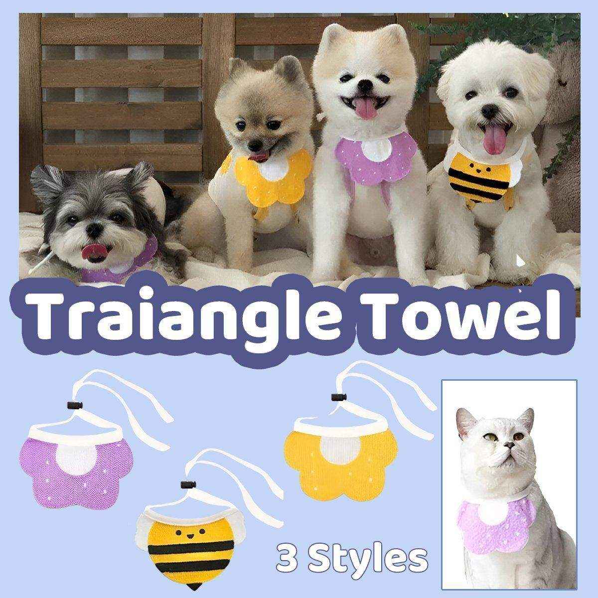 Adorable Dog Bibs with Flower & Bee Design for Stylish Pets