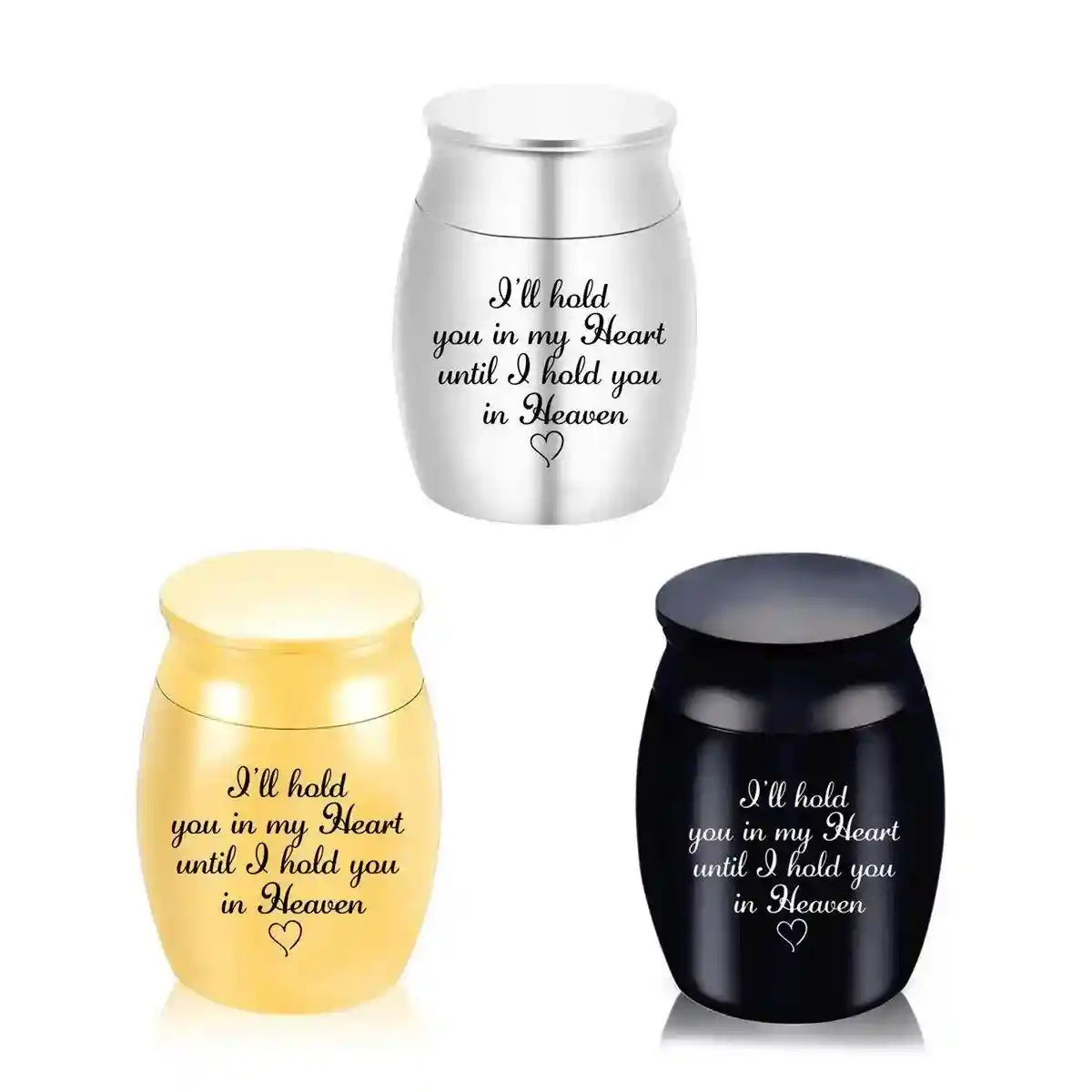 Mini Stainless Steel Pet Urn Keepsake for Ashes