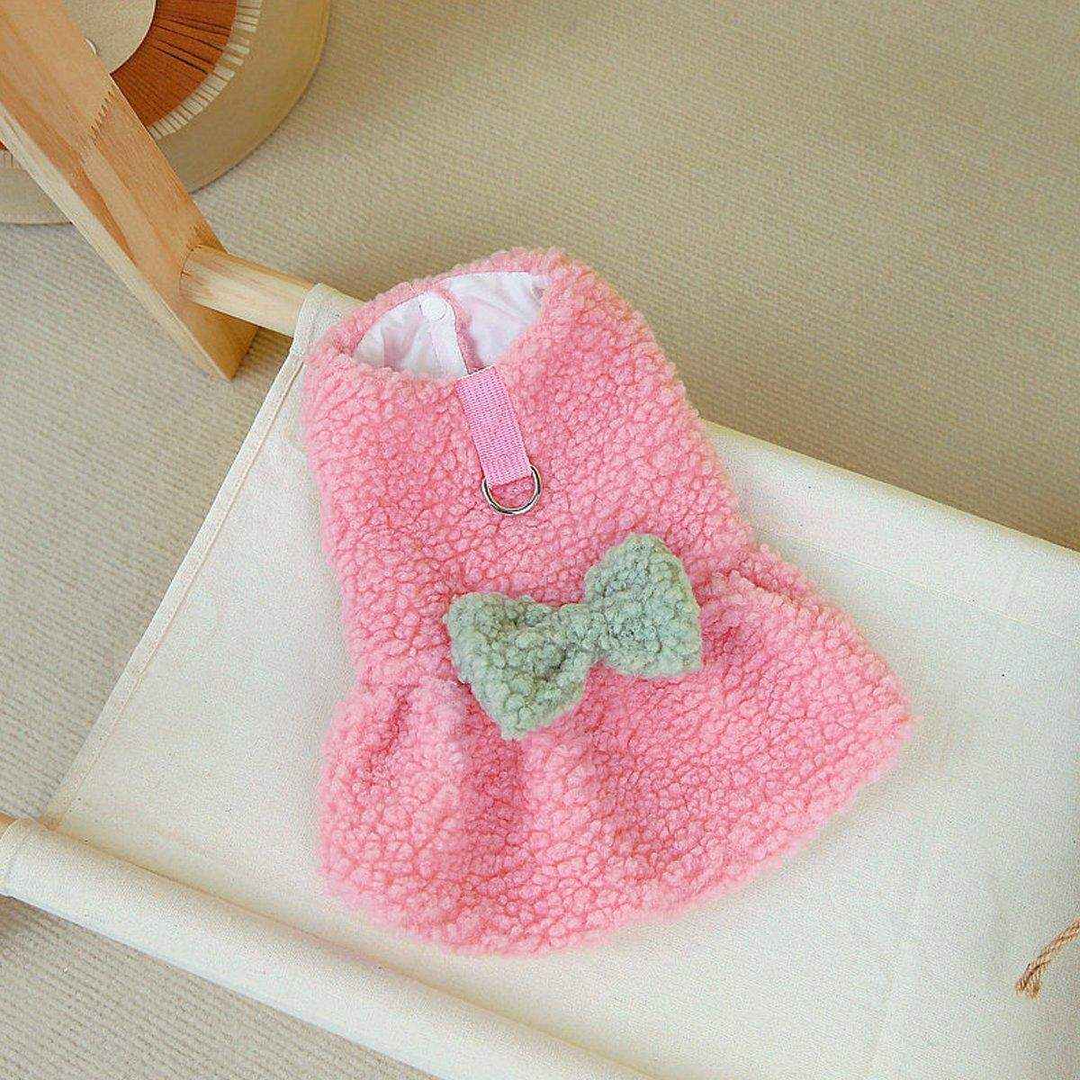Pet Skirt Dog Cat Clothes with Bow Decoration