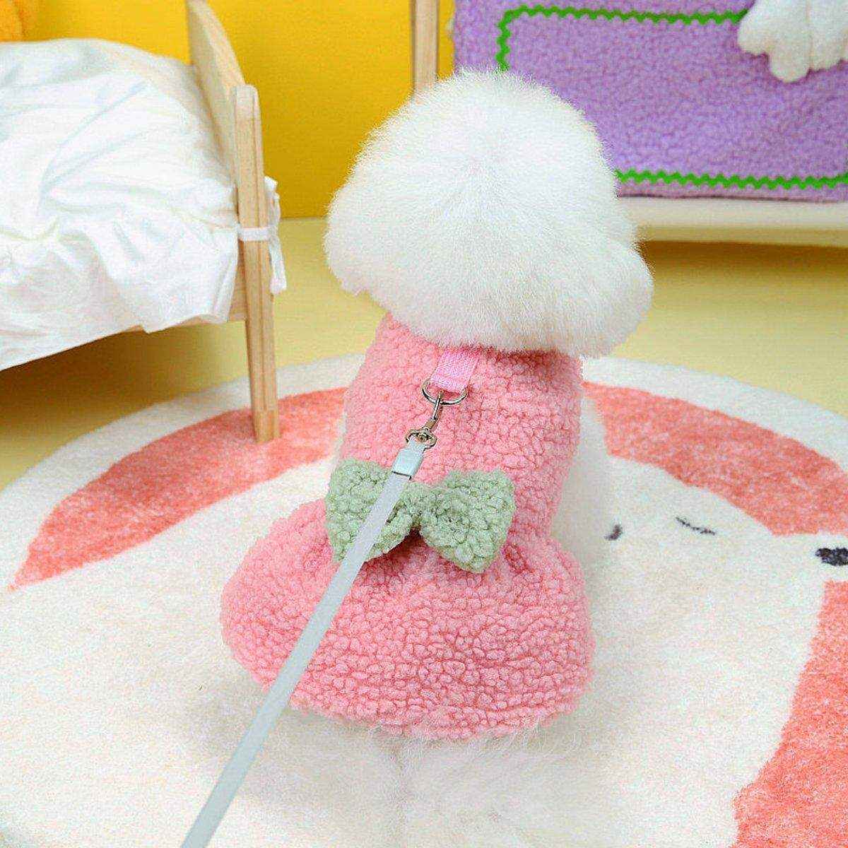Pet Skirt Dog Cat Clothes with Bow Decoration