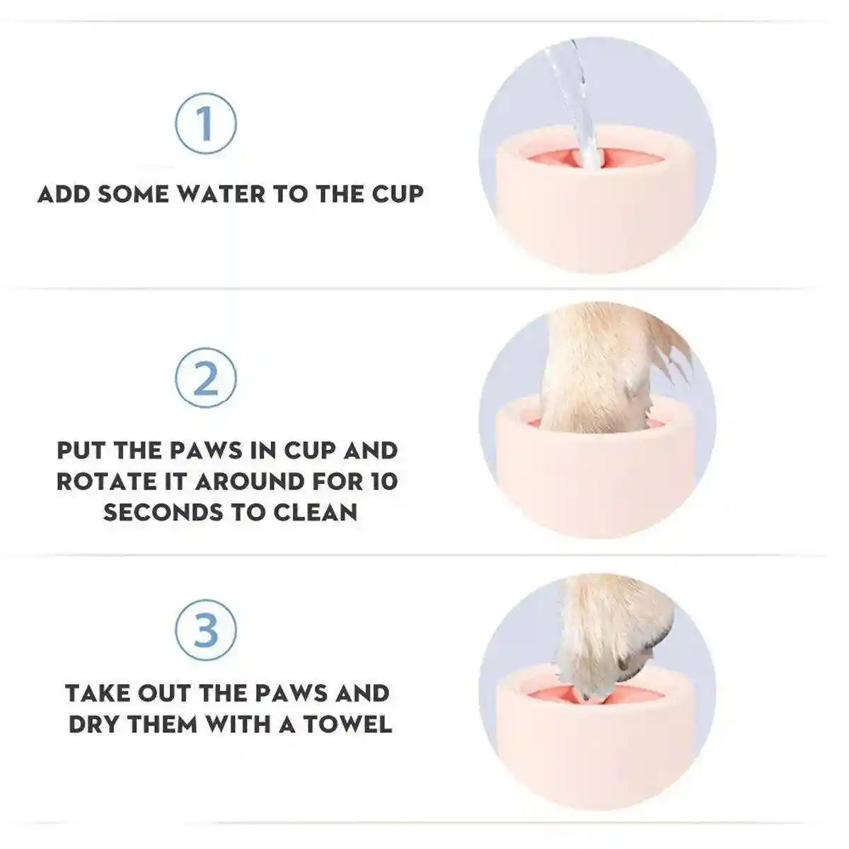 Pet Foot Washing Cup Cat Automatic Paw Washing Foot Cleaning Cup