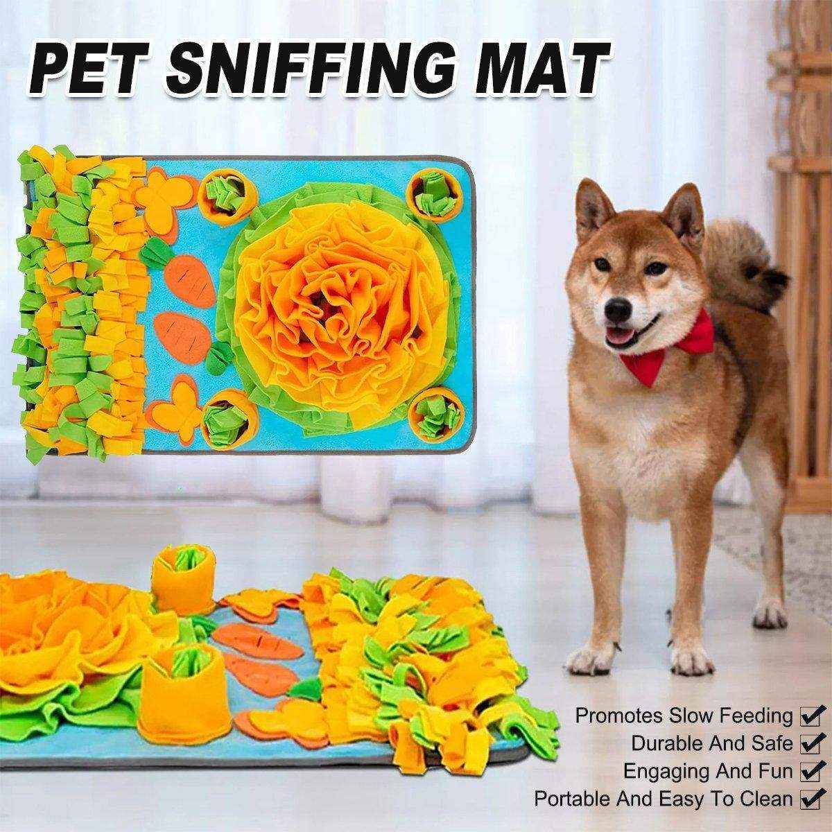 Interactive Pet Sniff Mat Dog Snuffle Toys for Slow Feeding and Mental Stimulation