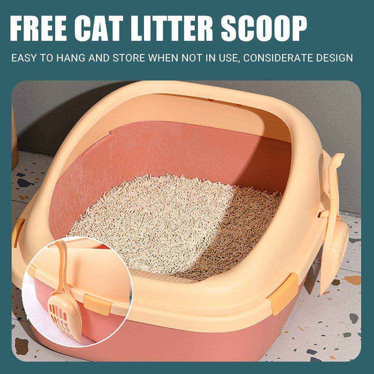 3Colours Litter Tray with Free Cat Litter Shovel