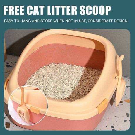 3Colours Litter Tray with Free Cat Litter Shovel