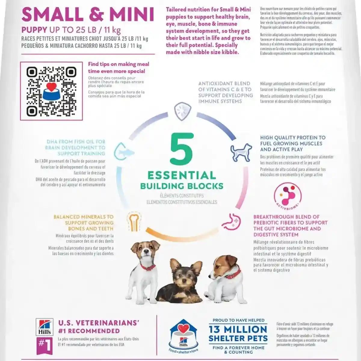 Hill’s Science Diet Small & Mini Puppy Dry Food - DHA & Nutrient-Rich Formula 5.67KG