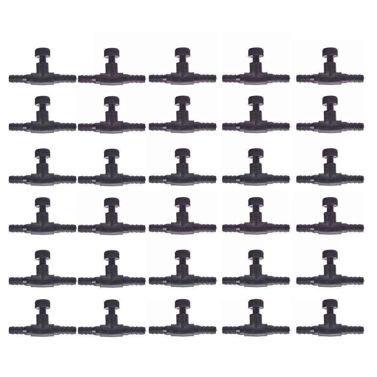 10-30pcs Aquarium Oxygen Pump Regulating Valve Fish Tank Air Control Accessories