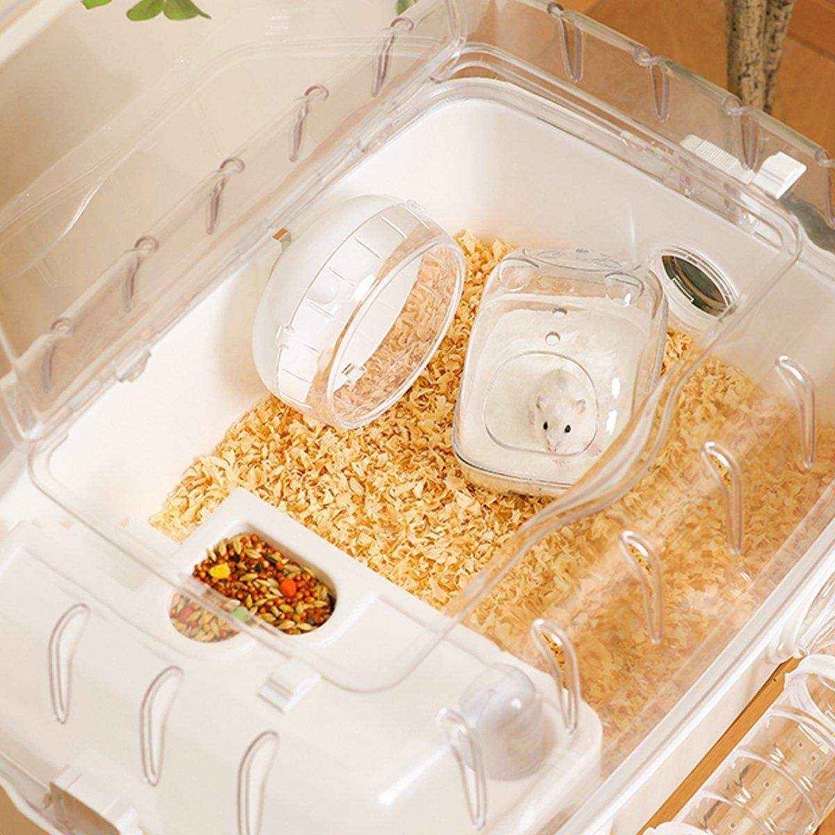 Transparent Hamster House Bathroom & Toilet Nest for Small Pets