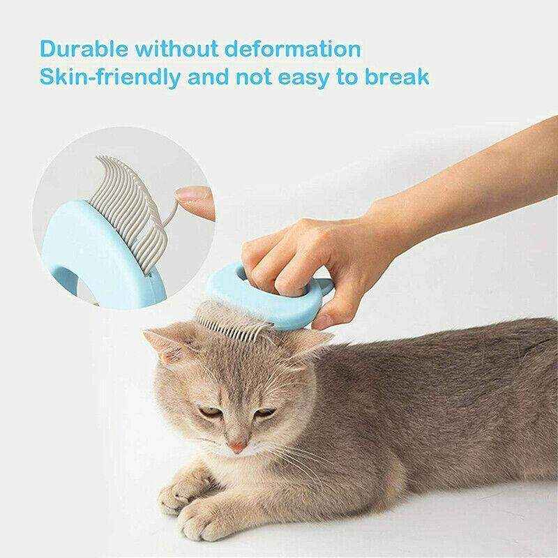 1-3xRelaxing Cat Comb Massager Pet Grooming Brush Dog Hair Removal