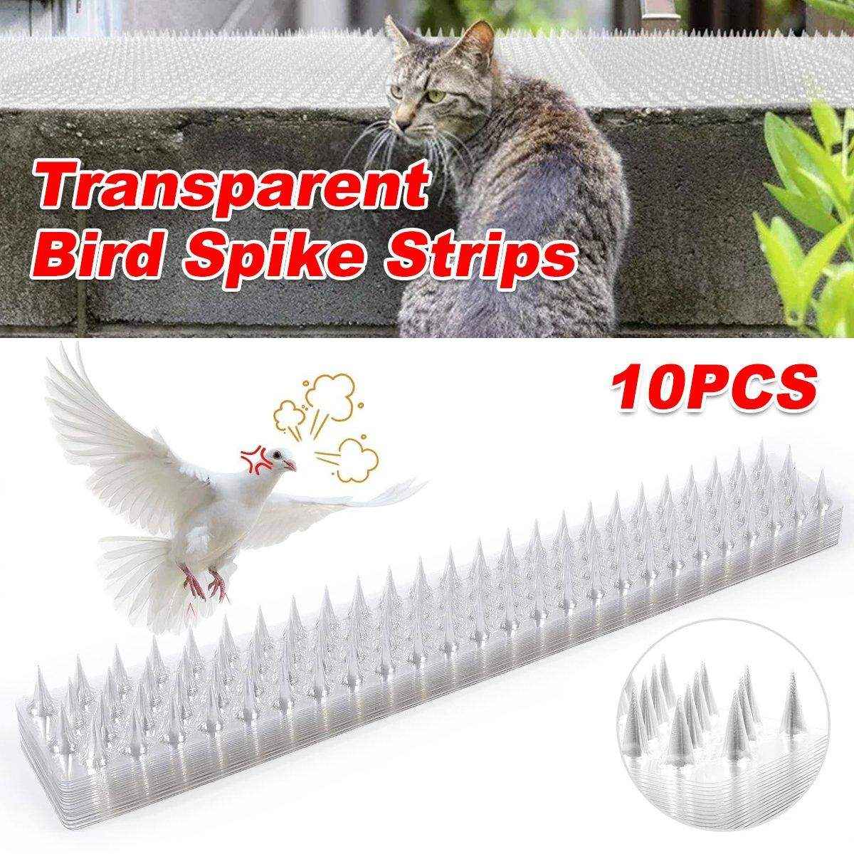 Transparent Bird Spikes Durable & Weatherproof Pest Deterrent for Outdoor Use