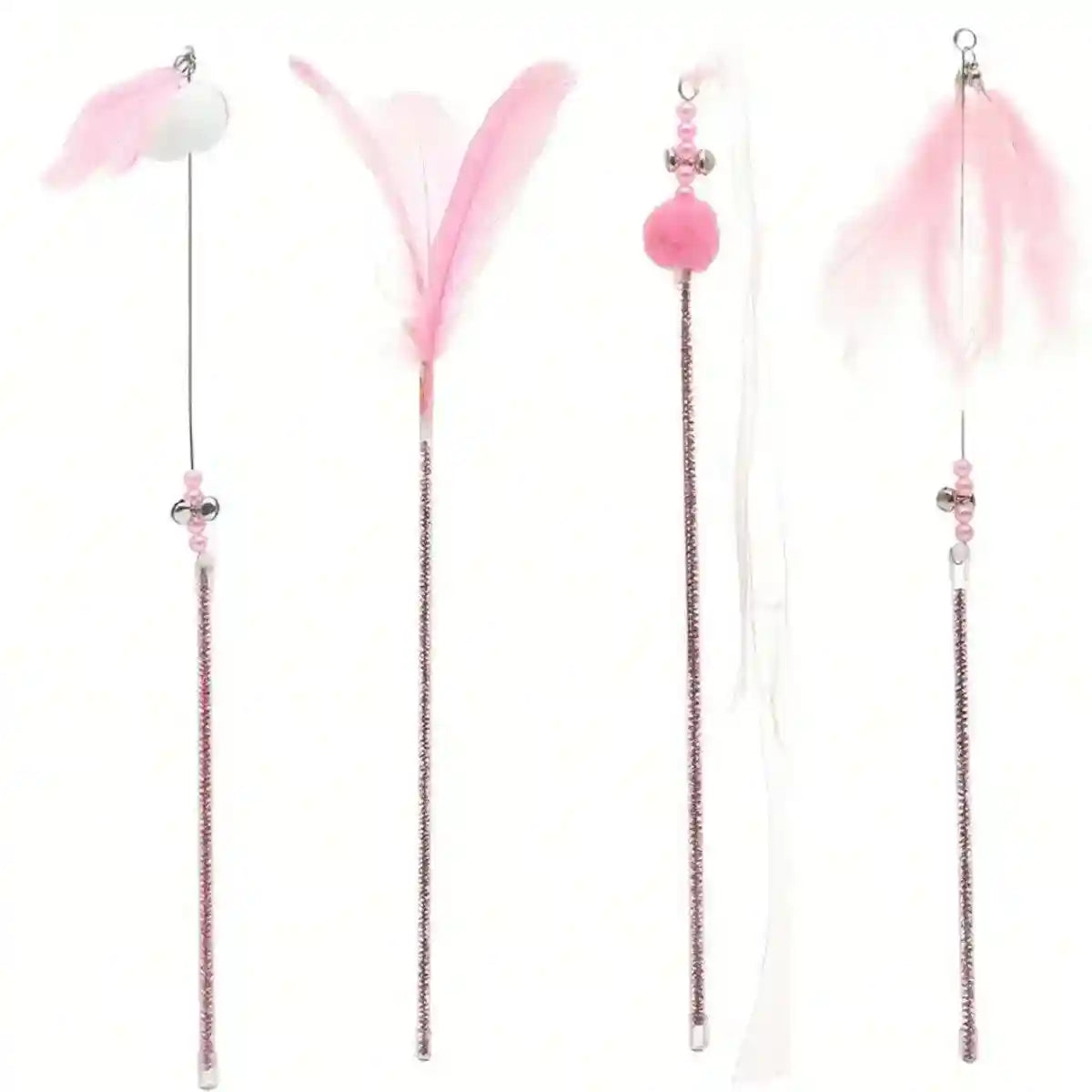 Pet Supplies Cat Toy Cat Tease Stick Self-playing Bell Fairy Stick