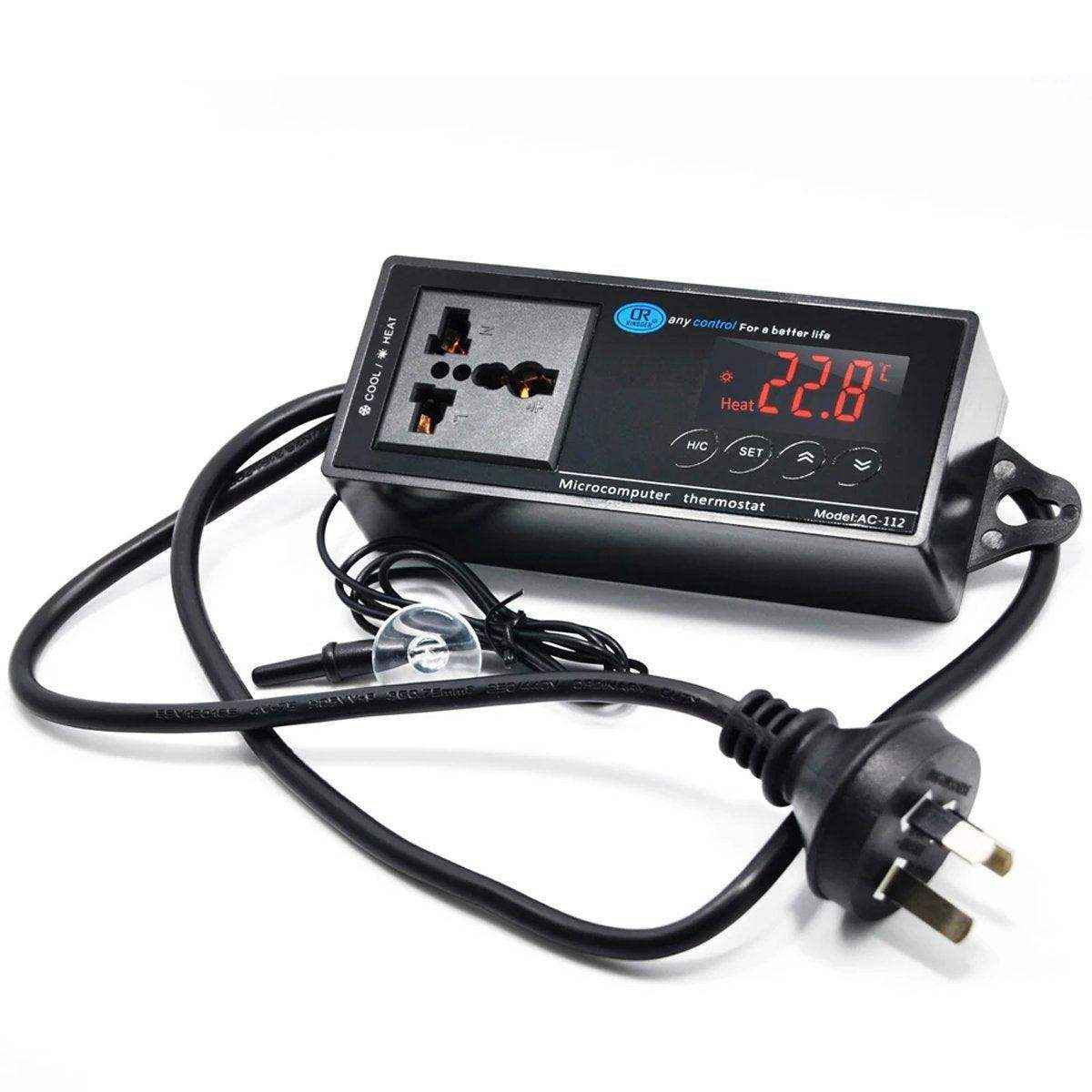 Reliable Aquarium Temperature Controllers with Dual Socket and Digital Display