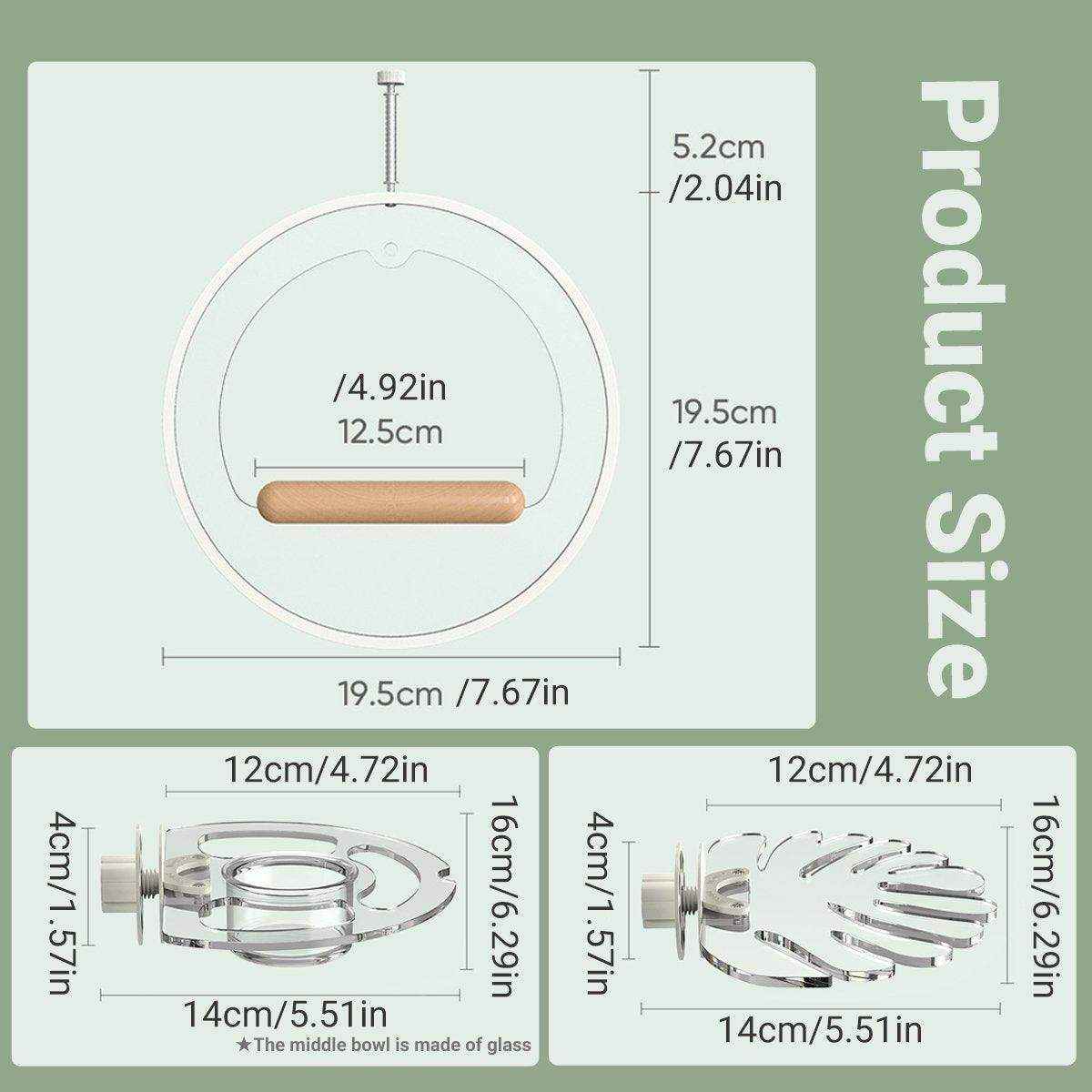 Premium Acrylic Bird Stand Parrot Stand Bird Toys