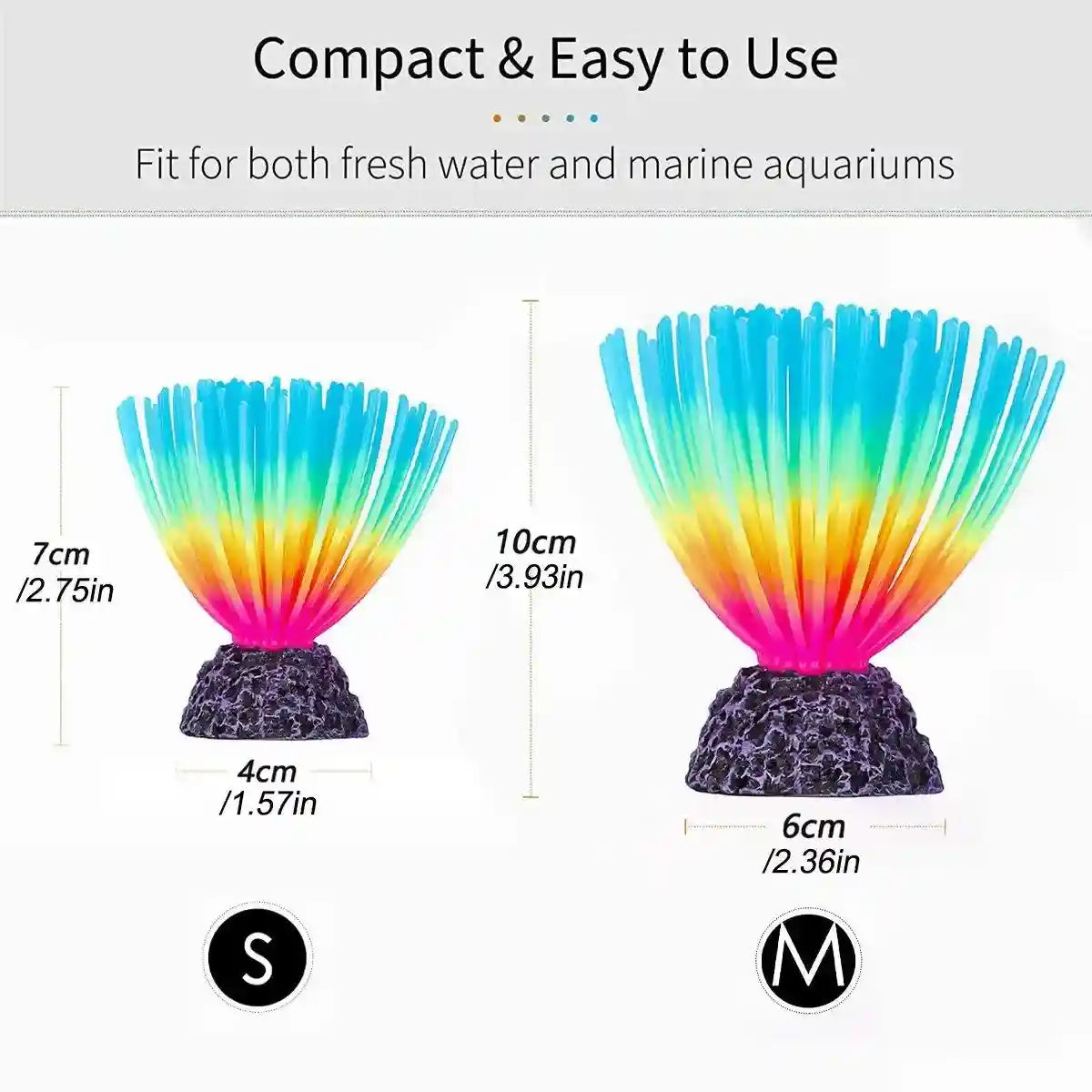 Aquarium Fish Tank Decor Simulation Coral Lotus Aquatic Plants Vibrant Ornament