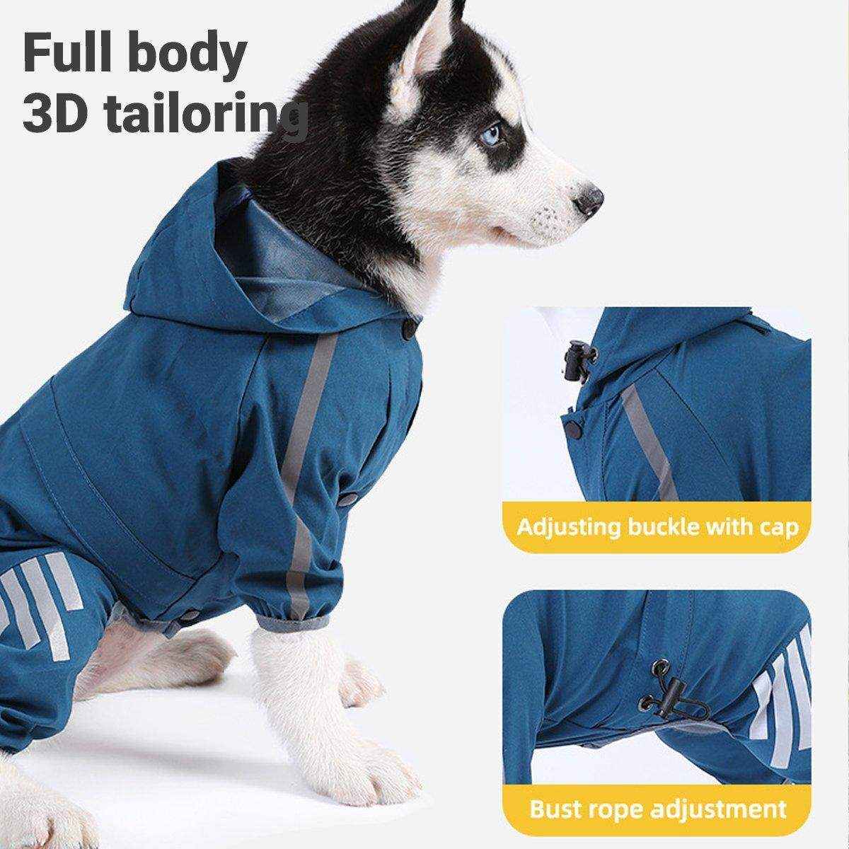 Waterproof Dog Raincoat for Small Medium Dogs