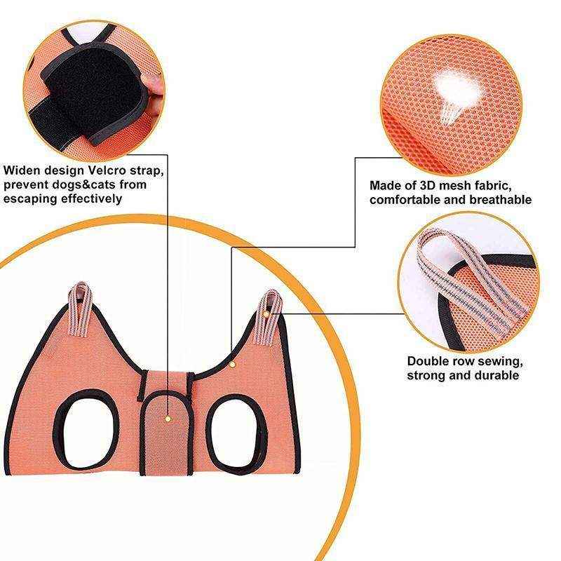 Stress-Free Trimming for Cats and Small Pets with Pet Grooming Hammock