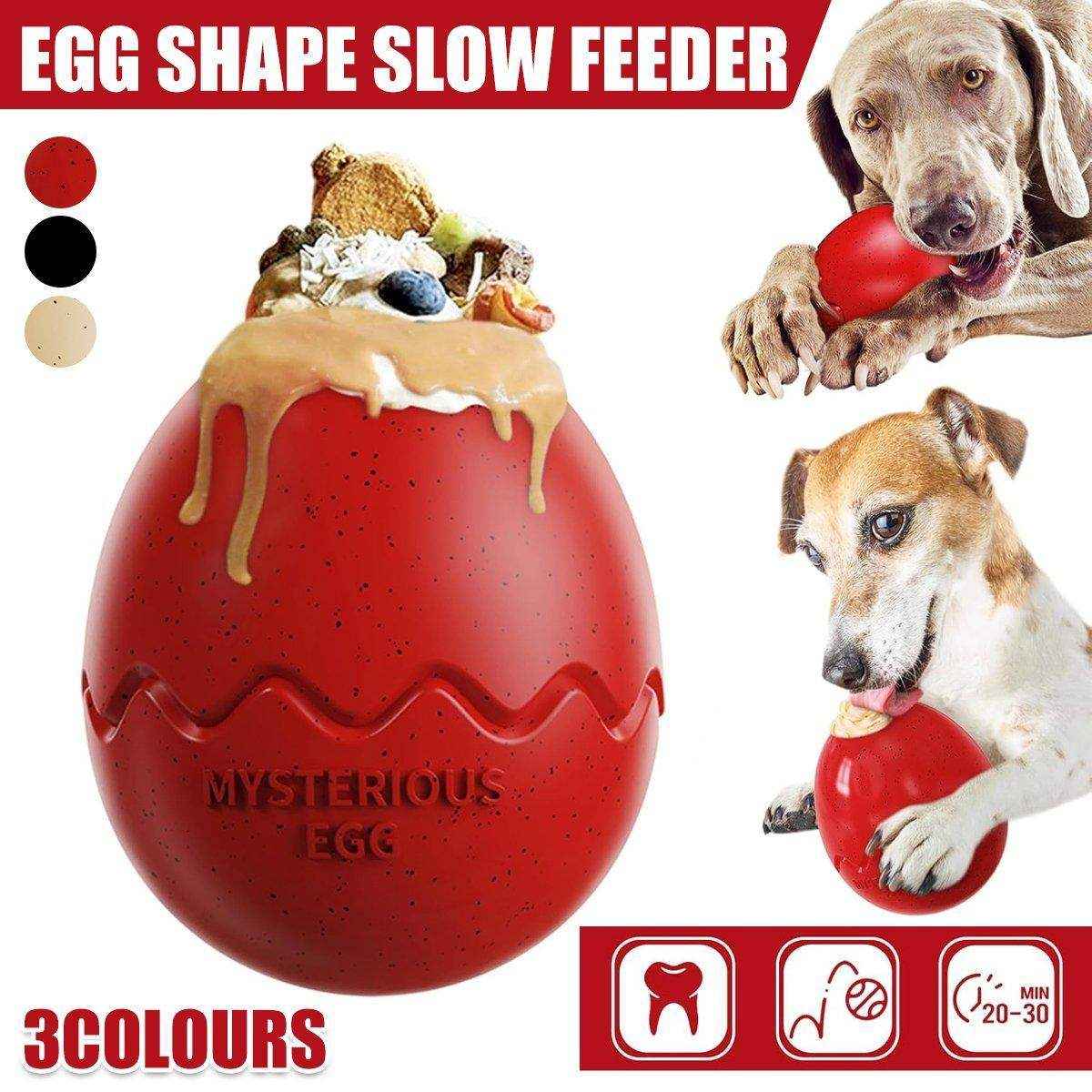 Licking Dog Gnawing Toy Slow Feeder Dinosaur Eggs Interactive Slow Food Dog Toy