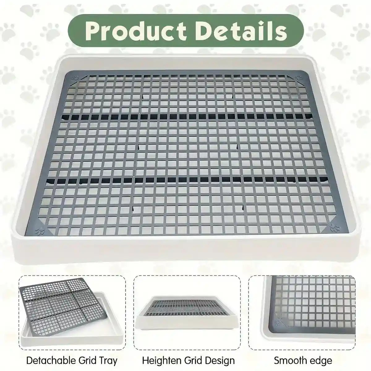 Large Rabbit Litter Box with High-Sided Design