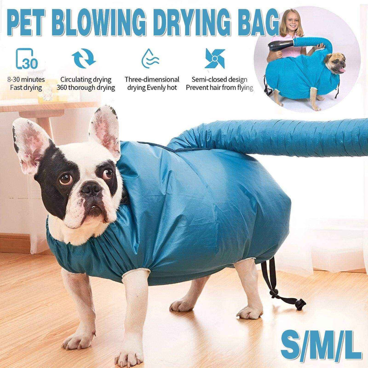 Pet Dog Cat Grooming Drying Bag