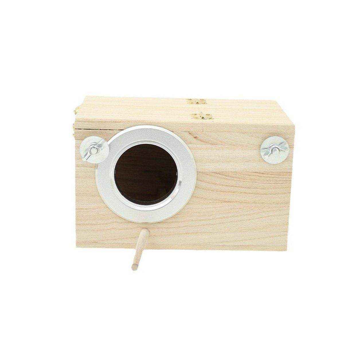 Wooden Bird Breeding Nest Box Bird House