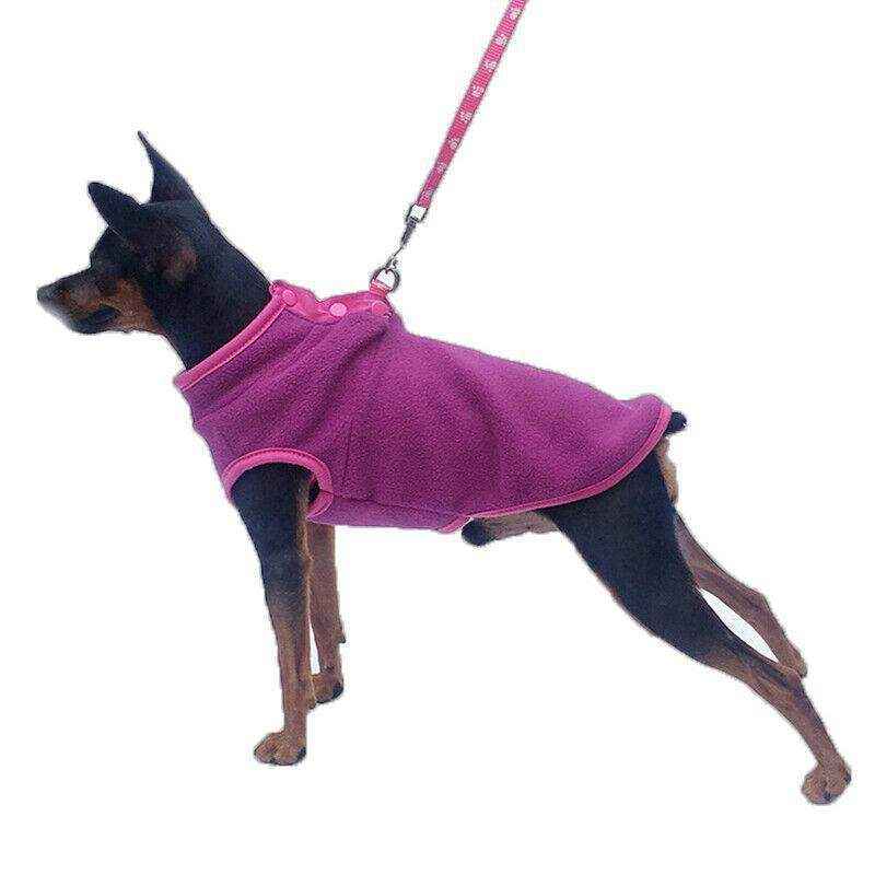 Winter Fleece Dog Jumper for Small to Medium Pets Warm & Soft Vest