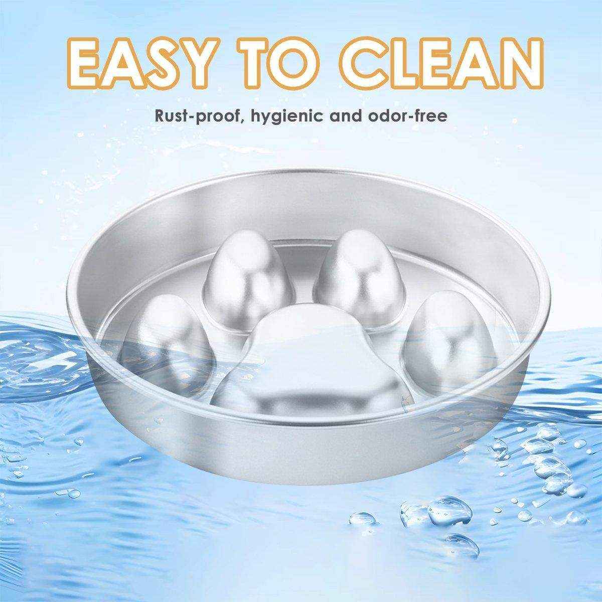 Durable Stainless Steel Slow Feeder Dog Bowl Anti-Bloat & Healthy Eating