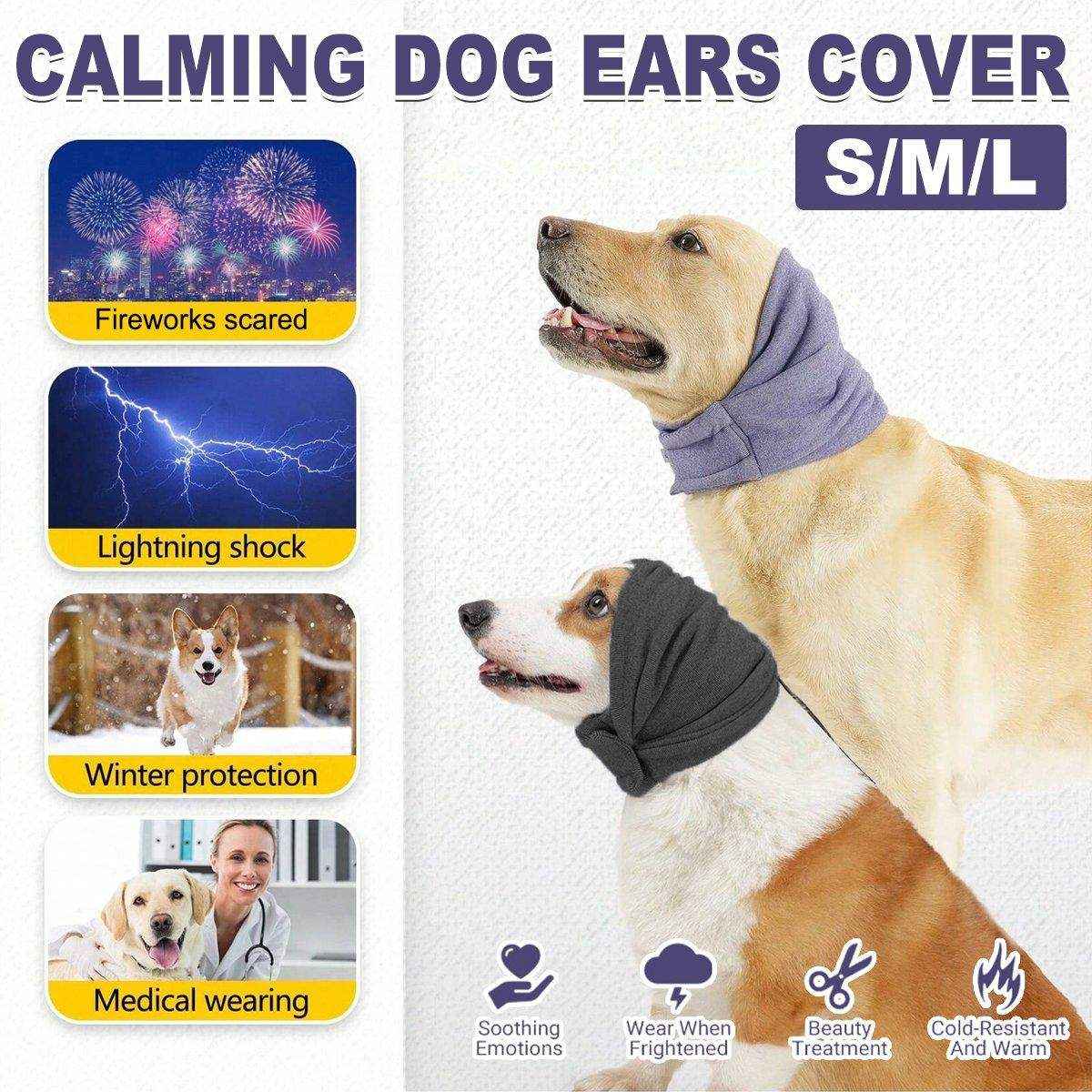 Calming Ear Cover for Pets Noise-Reducing Dog & Cat Earmuffs