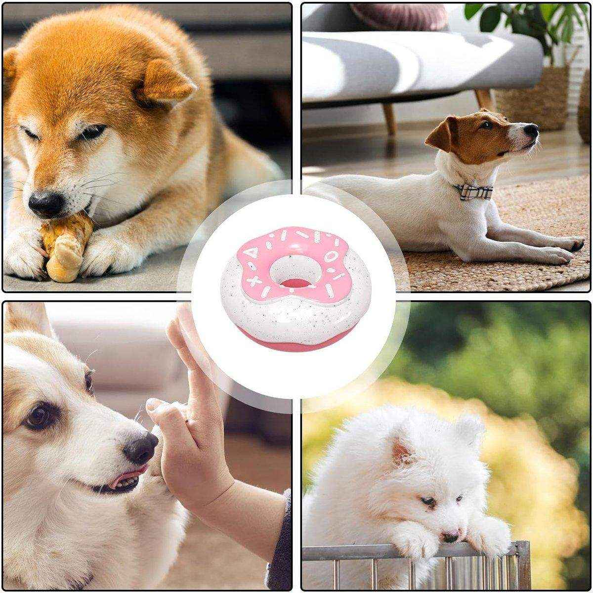 Pet Teeth Cleaning Sound Donut Dog Toys